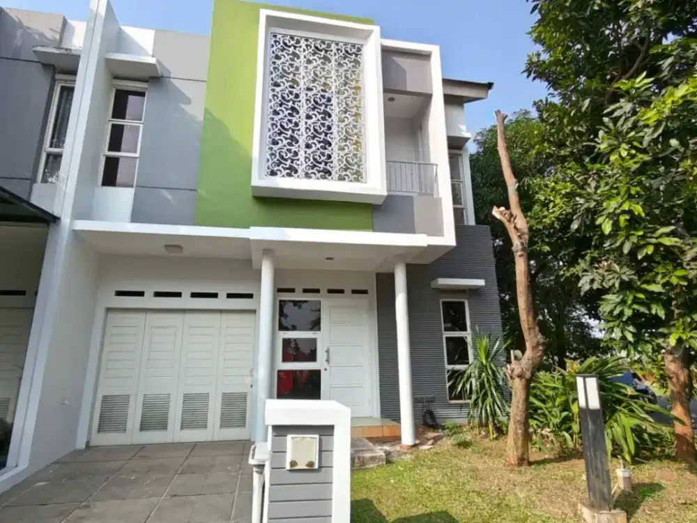 Disewa Rumah Hoek Siap Huni di Cluster Darwin Summarecon Serpong