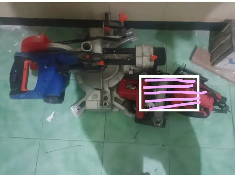 Mitter saw sleding