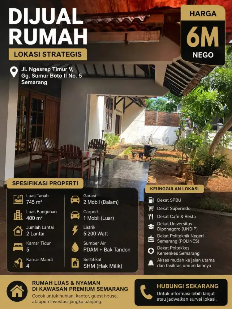 Dijual Rumah premium lokasi strategis