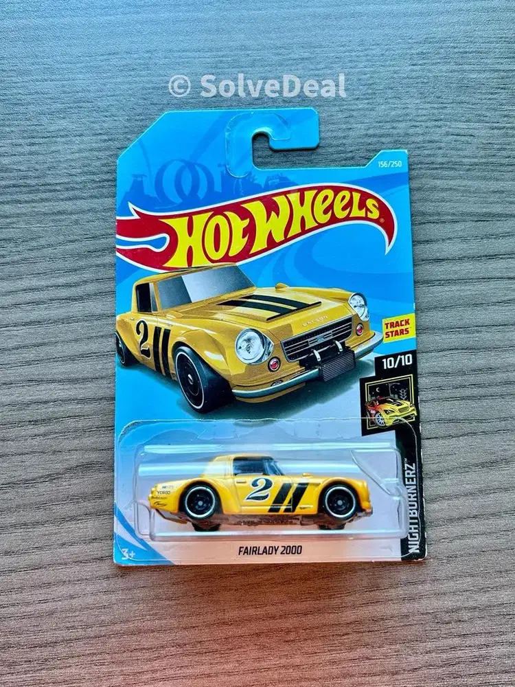 Hot Wheels Nissan Fairlady 2000 2019 Metallic Yellow Koleksi Hotwheels