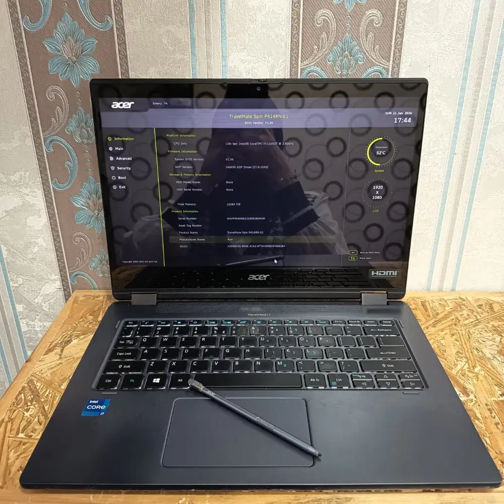 Acer Travelmate P414RN-5 16 GB SSD 256 GB Touchscreen muluss lancarr