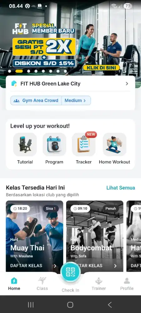 Dijual member gym Fit Hub Green Lake 8 Bln 28 hari