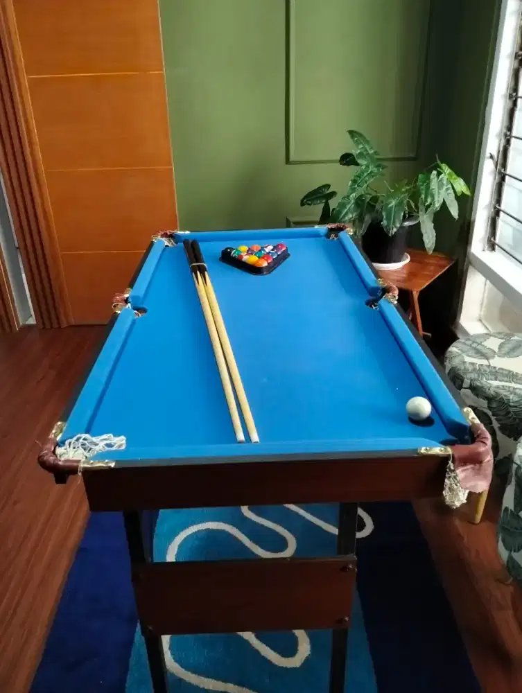 jual meja billiard mini bekas masih lengkap