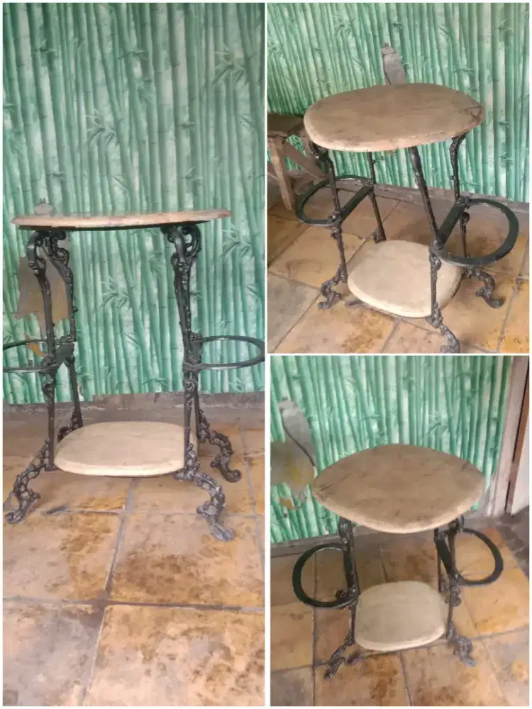 Meja sudut marmer