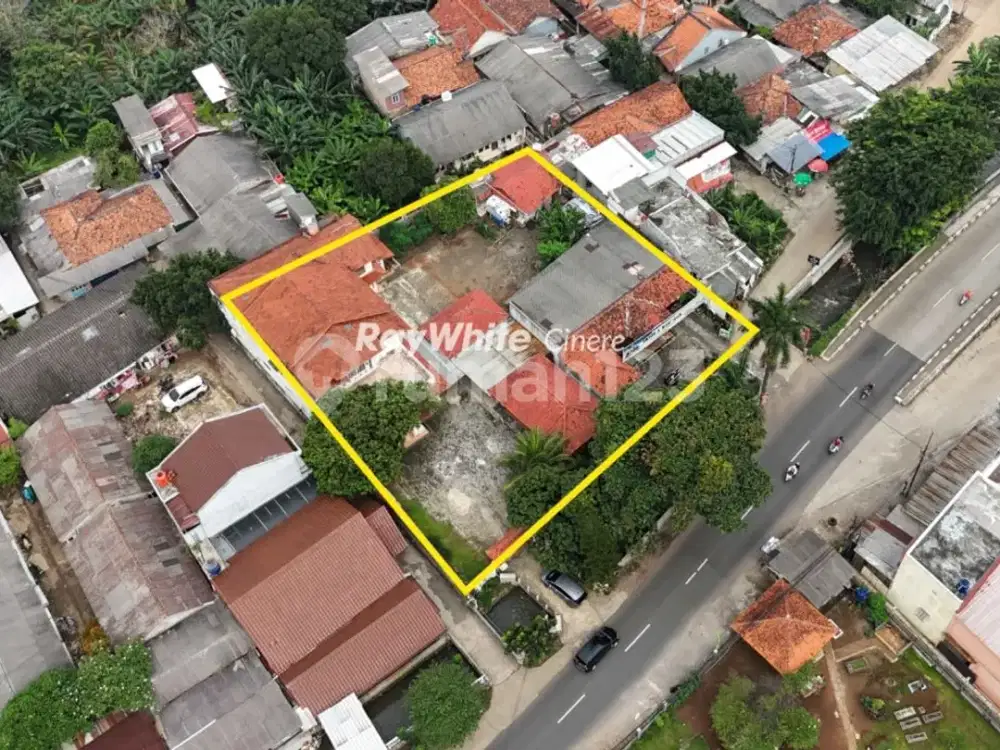 Tanah Ada Bangunan di Tanah Baru Lokasi Pinggir Jalan Dekat Tol