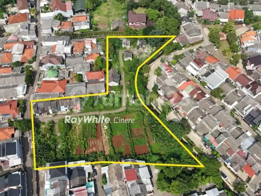 Tanah Super Luas 5.945 m², Bonus 6 Rumah Cocok untuk Cluster/Kavling