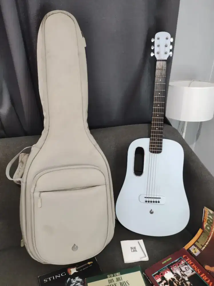 Blue LAVA touchscreen Smart Guitar Lengkap no fender gibson martin