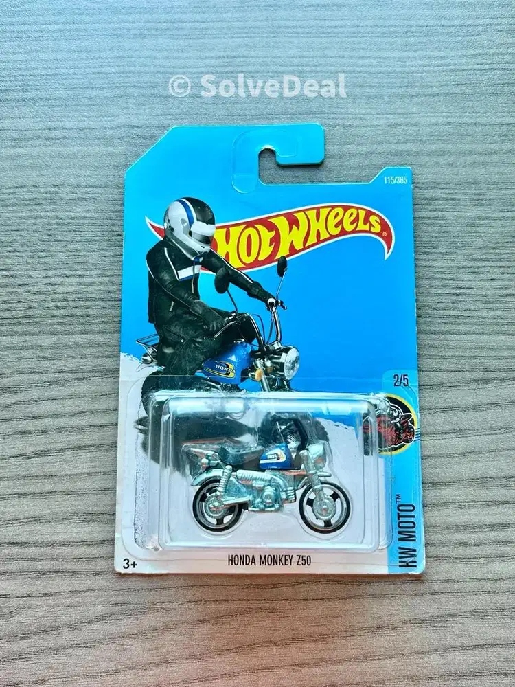 Hot Wheels Honda Monkey Z50 2017 MetalflakeDark Blue Koleksi Hotwheels