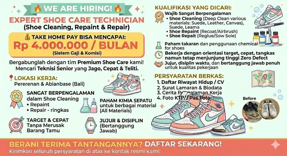 Shoe care technician