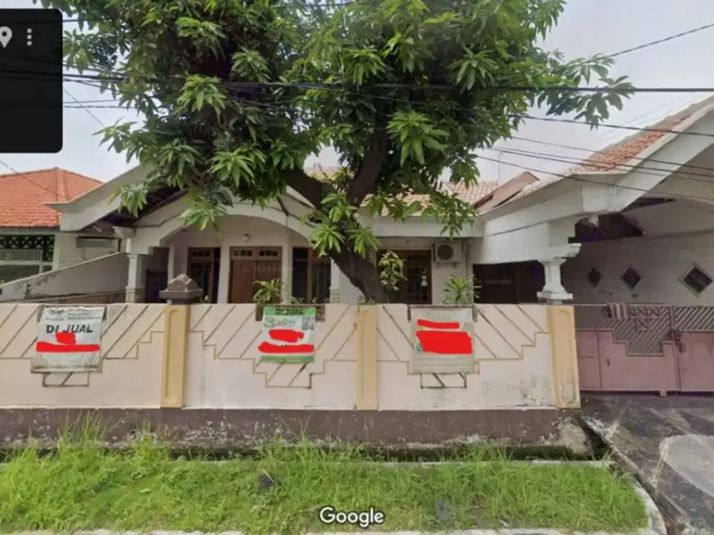 DIJUAL RUMAH HITUNG TANAH Perum YKP Medokan Asri Depan fasum