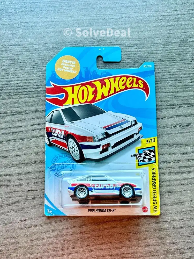 Hot Wheels 1985 Honda CR-X 2021 White Koleksi Hotwheels