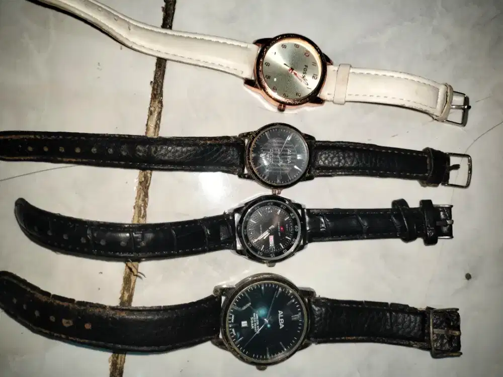 Borongan jam tangan ALBA, FOSSIL, SWISS ARMY
