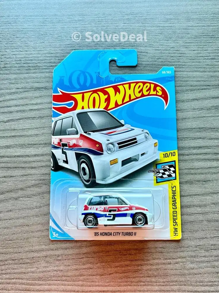 Hot Wheels 85 Honda City Turbo II 2018 White Koleksi Hotwheels
