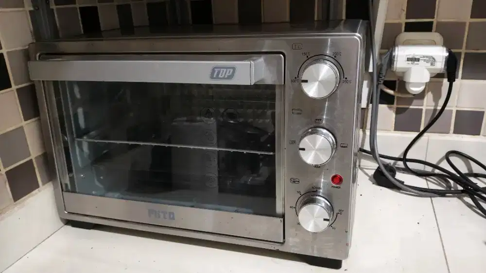 Oven mito top 28L silver