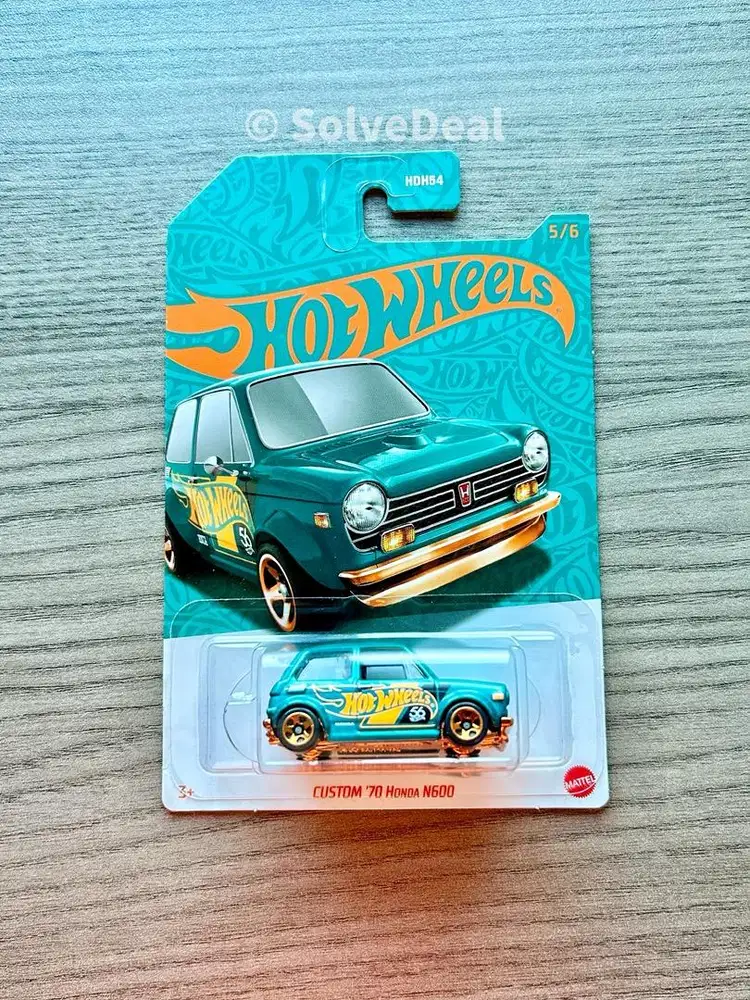 Hot Wheels Custom 70 Honda N600 2024 Metalflake Teal Koleksi Hotwheels