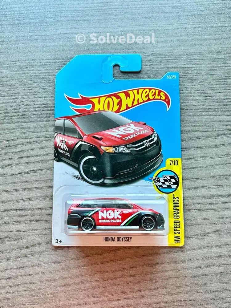 Hot Wheels Honda Odyssey 2017 Red Koleksi Hotwheels