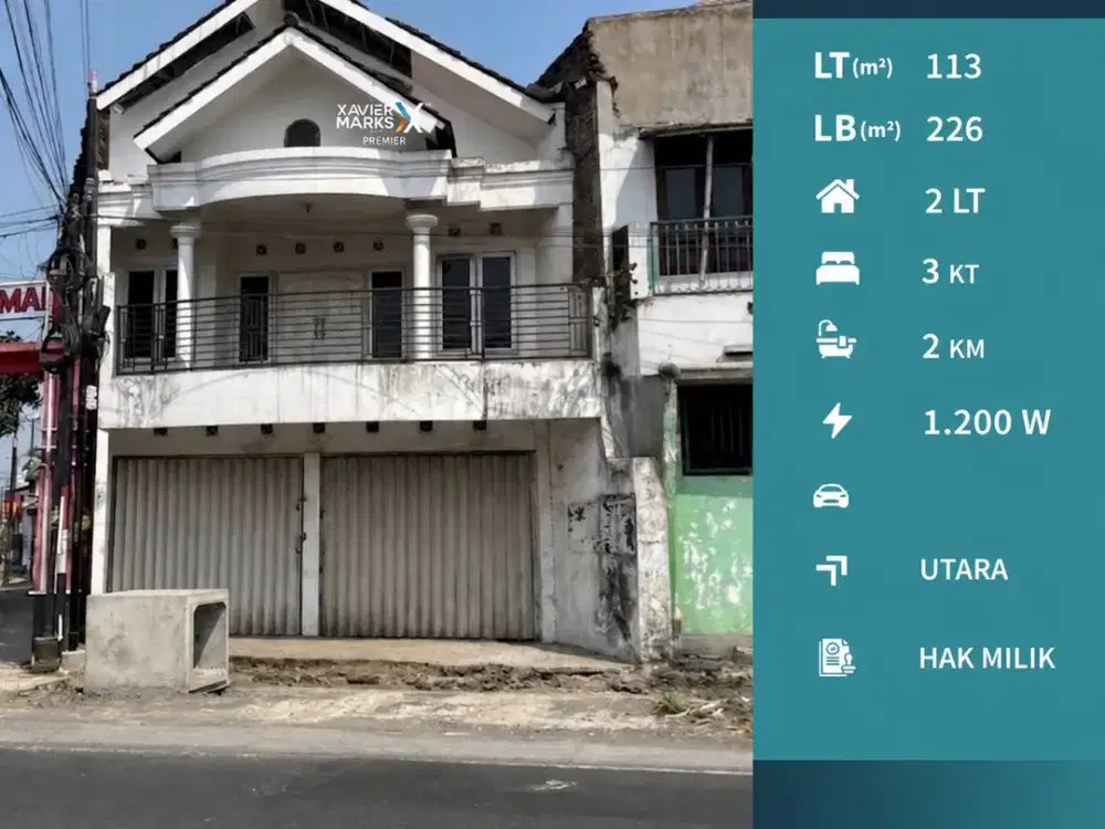 Dijual Murah Ruko 2 Lantai di Poros Jalan Tambakrejo Bululawang Malang