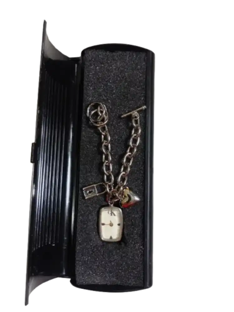 Jam gelang wanita CK manual winding antik cantik dan box unik
