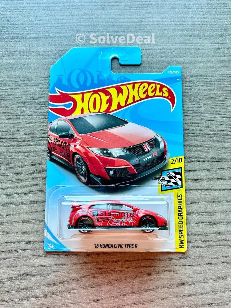 Hot Wheels 16 Honda Civic Type R 2018 Red Koleksi Hotwheels