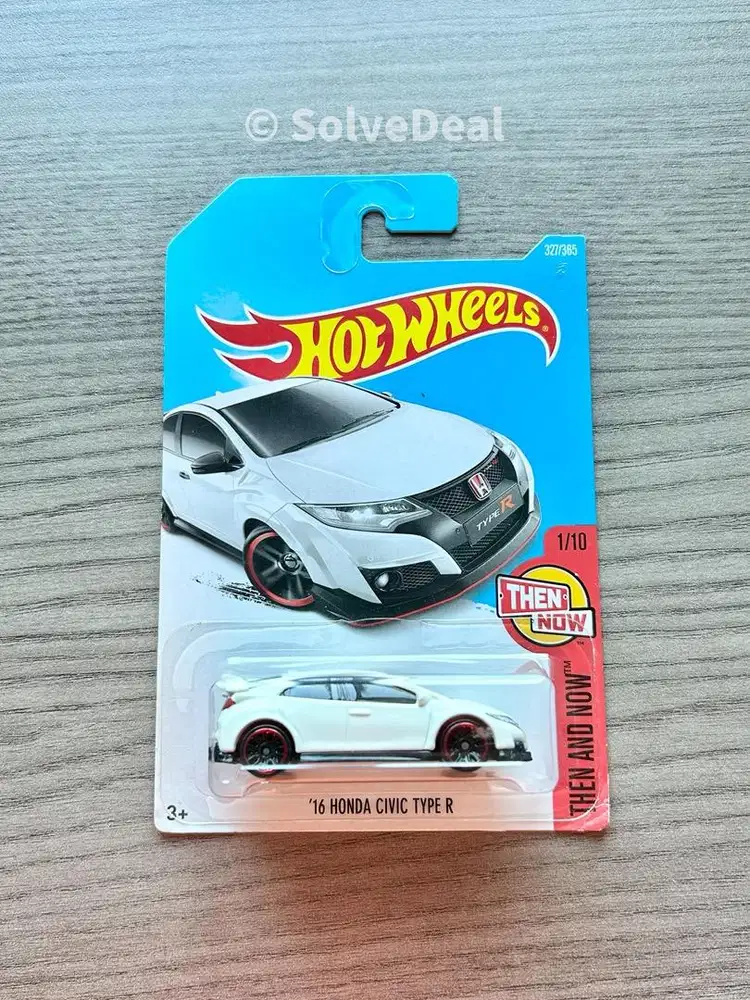 Hot Wheels 16 Honda Civic Type R 2017 White Koleksi Hotwheels