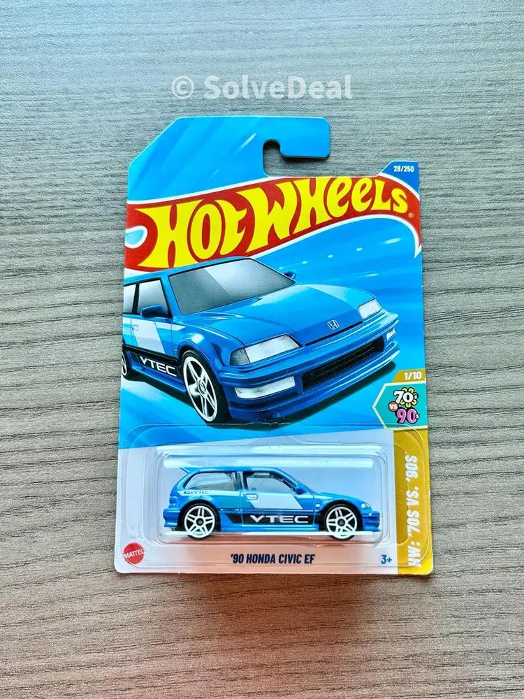 Hot Wheels 90 Honda Civic EF 2025 Bright Blue Koleksi Hotwheels