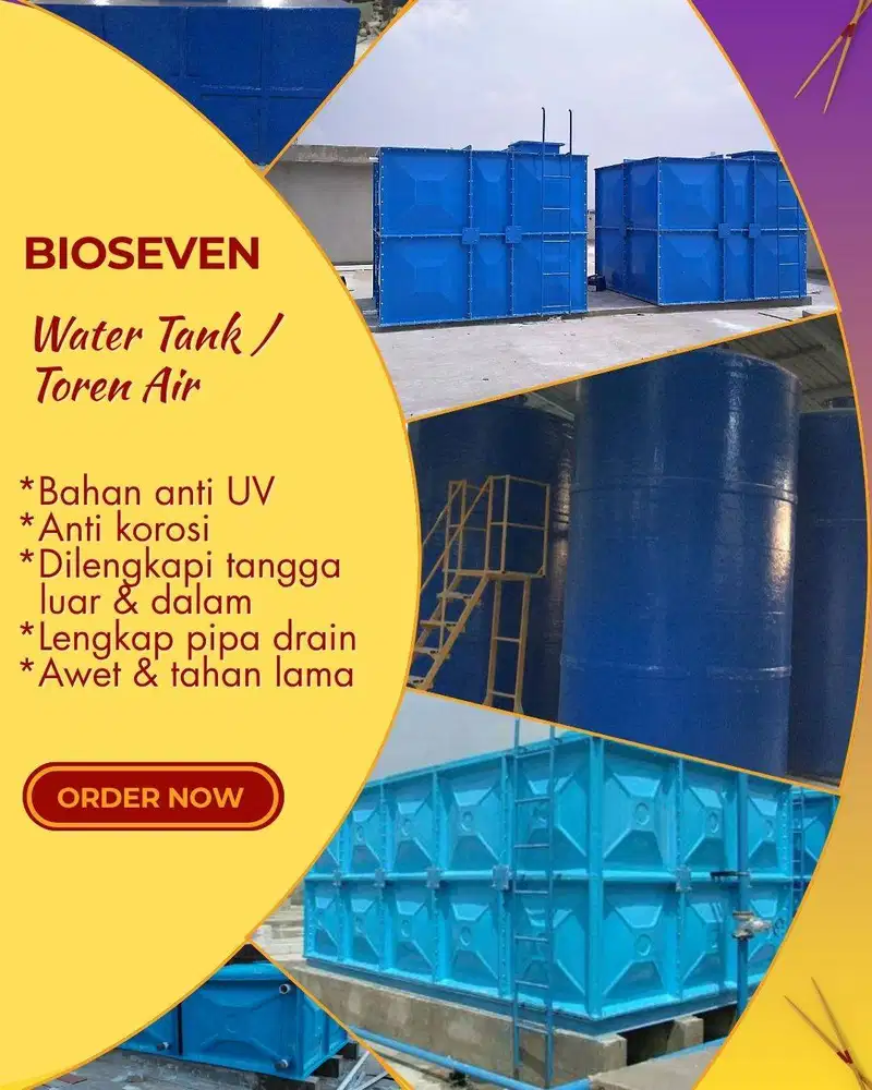 Water Tank Hemat - Anti karat, Anti lumut & Tahan Korosi