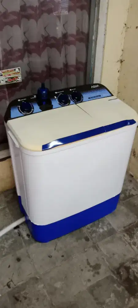 Dijual mesin cuci aqua 8 kilo normal dinamo mesin masih ori