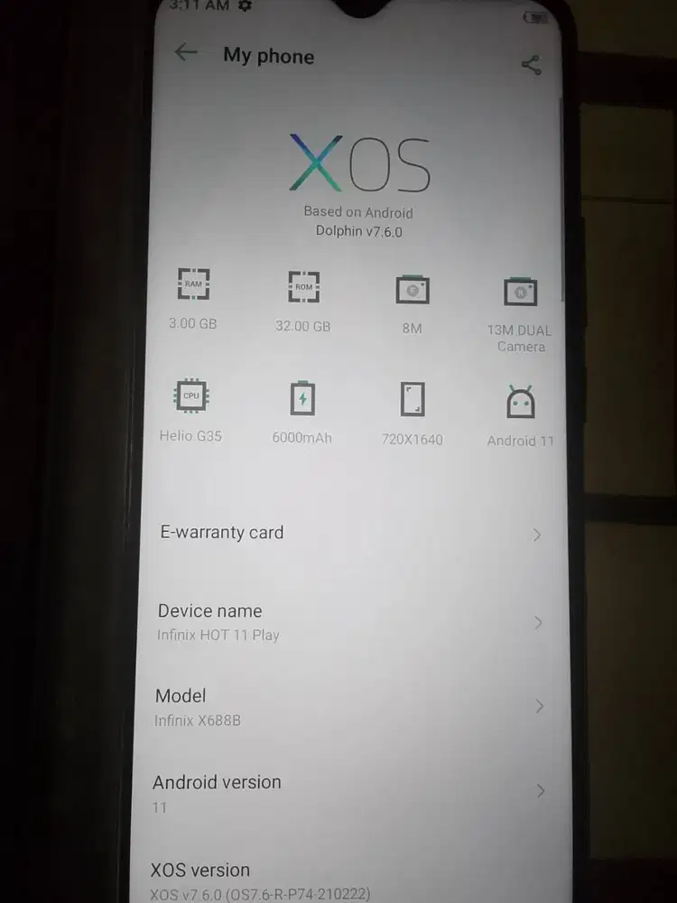 Infinix hot 11 play