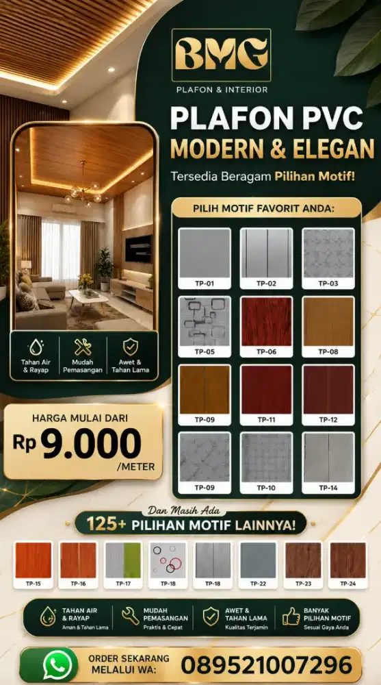 Jual plafon pvc harga termurah