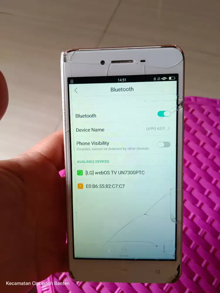 Oppo A37F warna pink dusty