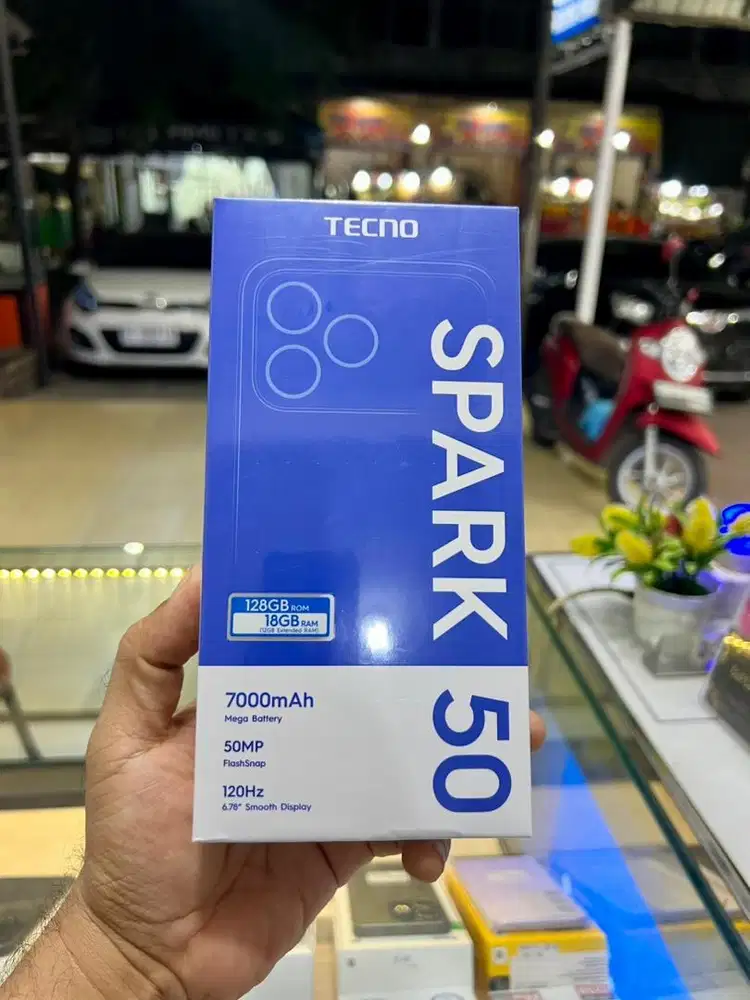 TEHNO SPART 50 RAM 18/128GB BARU GARANSI RESMI INDONESIA