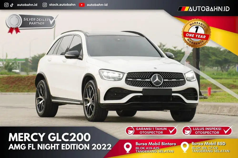 (DP 52jt) Mercedes Benz GLC200 AMG Facelift Night Edition 2022