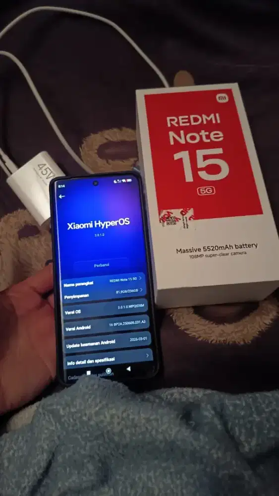 Redmi not 15 5g ram 8+8/256