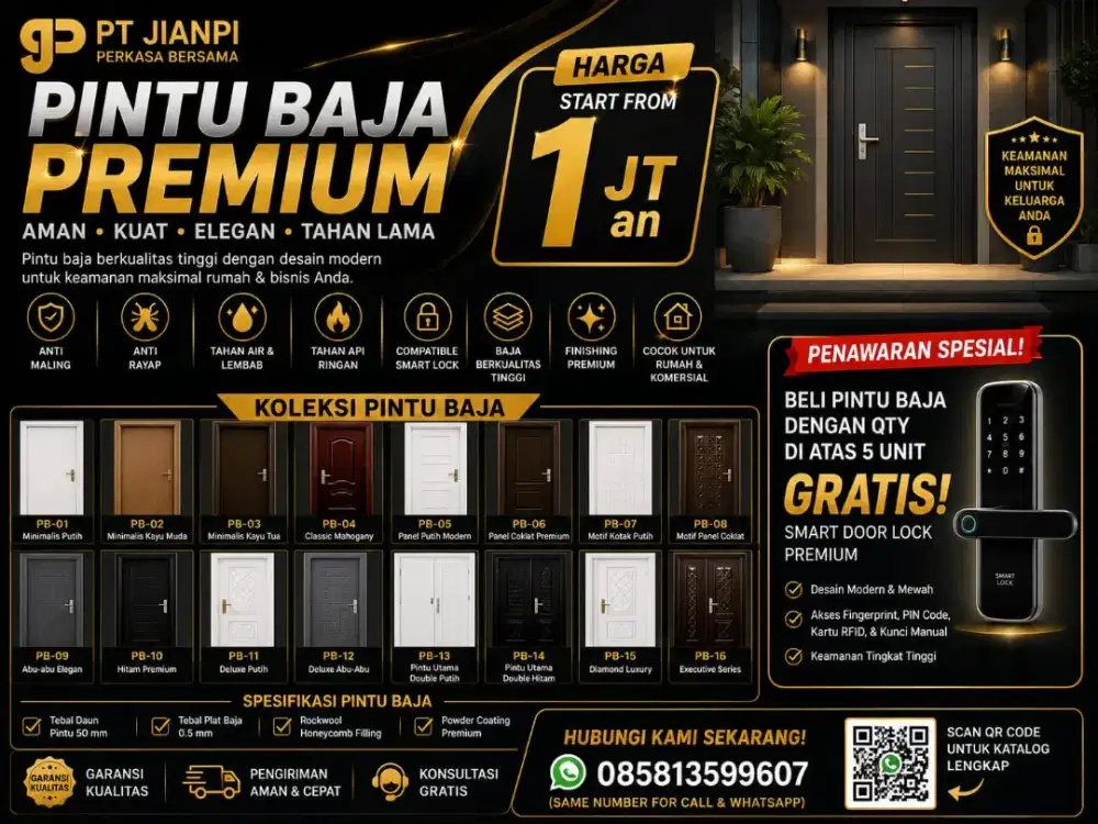 Pintu Baja Anti Rayap