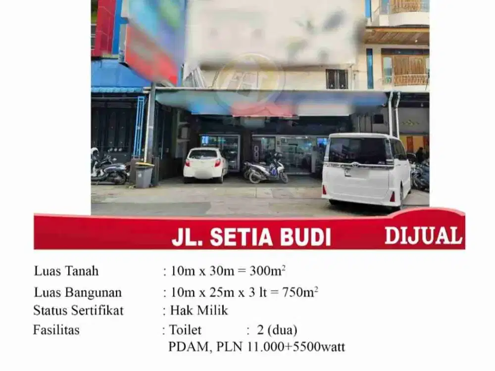 di jual ruko jl setia budi