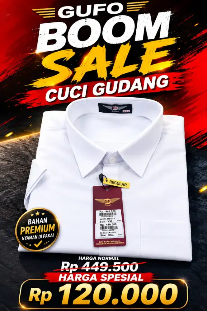 Kemeja Pria Lengan Panjang Gufo Original Harga Gudang Warna 3