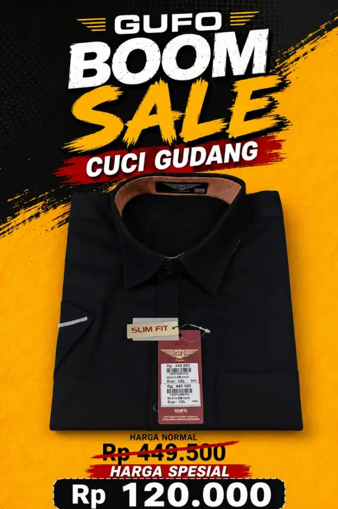 Kemeja Lengan Panjang Gufo Original Harga Gudang Warna 2
