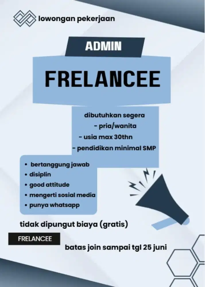 ADMIN FRELANCE HARIAN