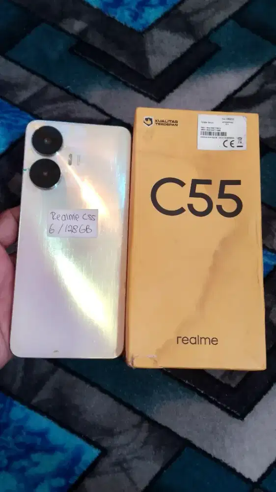 Jual hp realmi c55 RAM 6.. internal 128