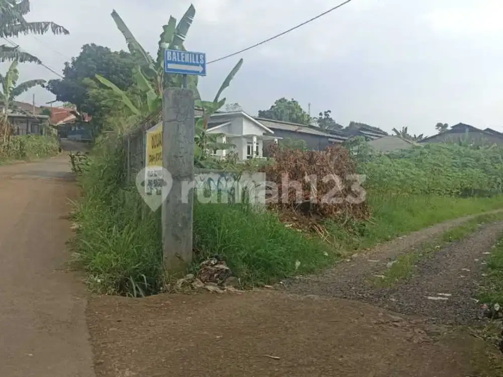 Lahan Hitung Tanah di Pinggir Jalan, Bogor - Cocok untuk Villa