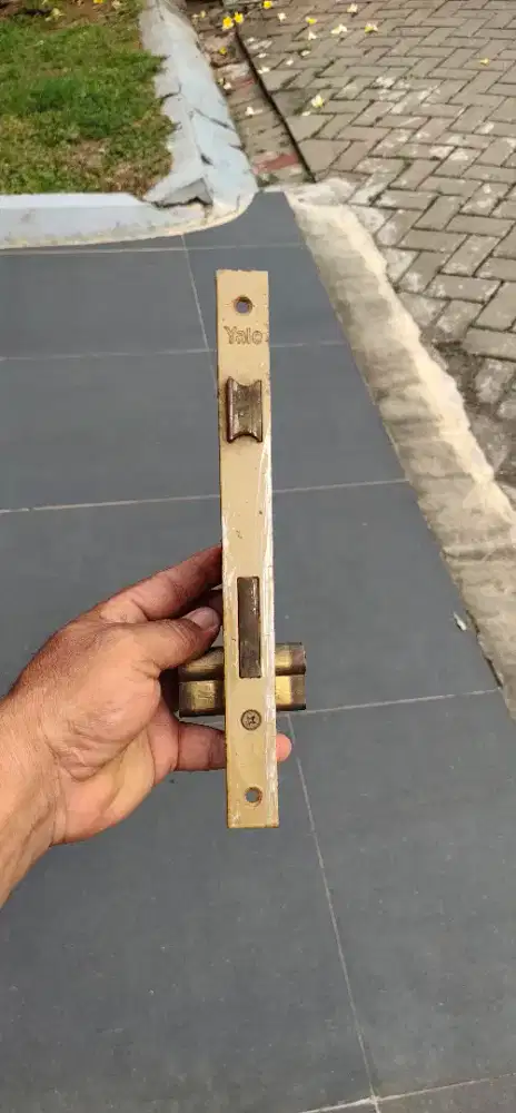 (Harga Net) Body Mortise Lock Yale Material Kuningan Vintage Premium