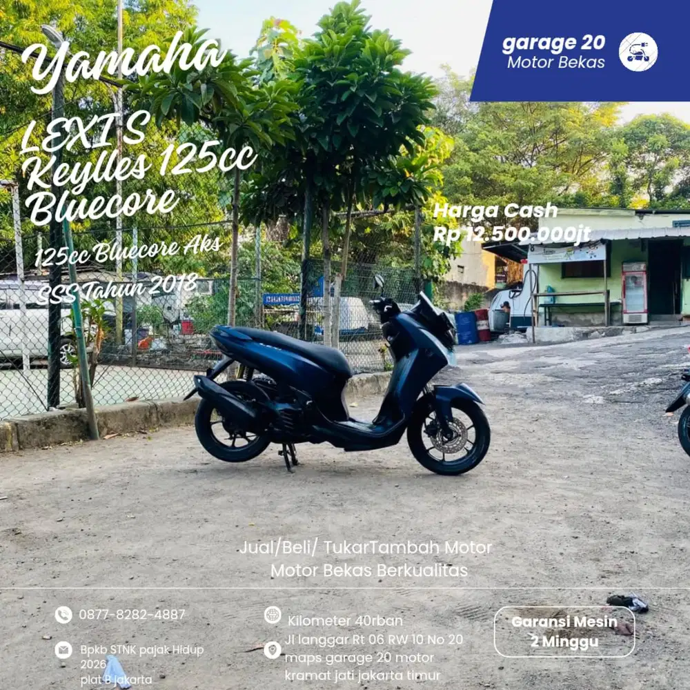 Yamaha Lexi S Keylles Aks SSS Bluecore Tahun 2018