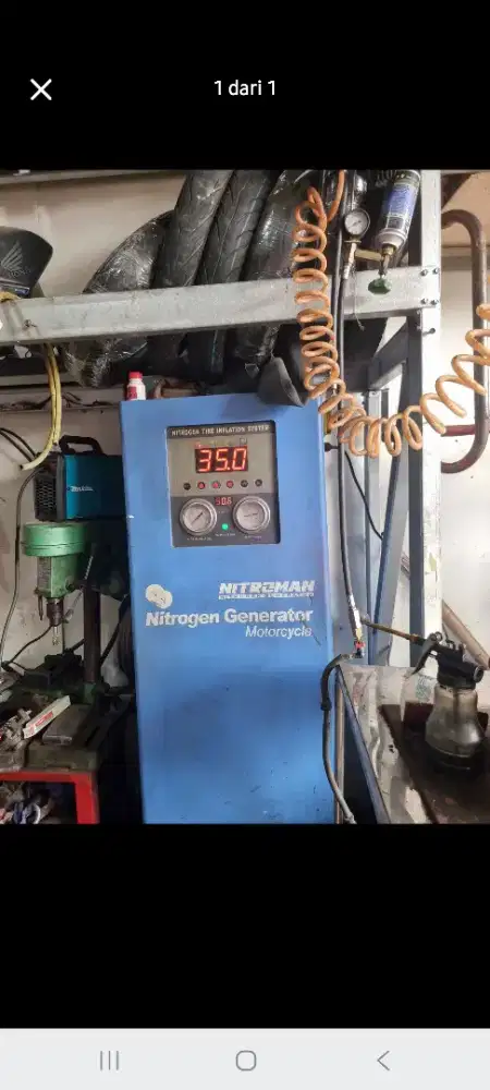 Masin nitrogen isi angin