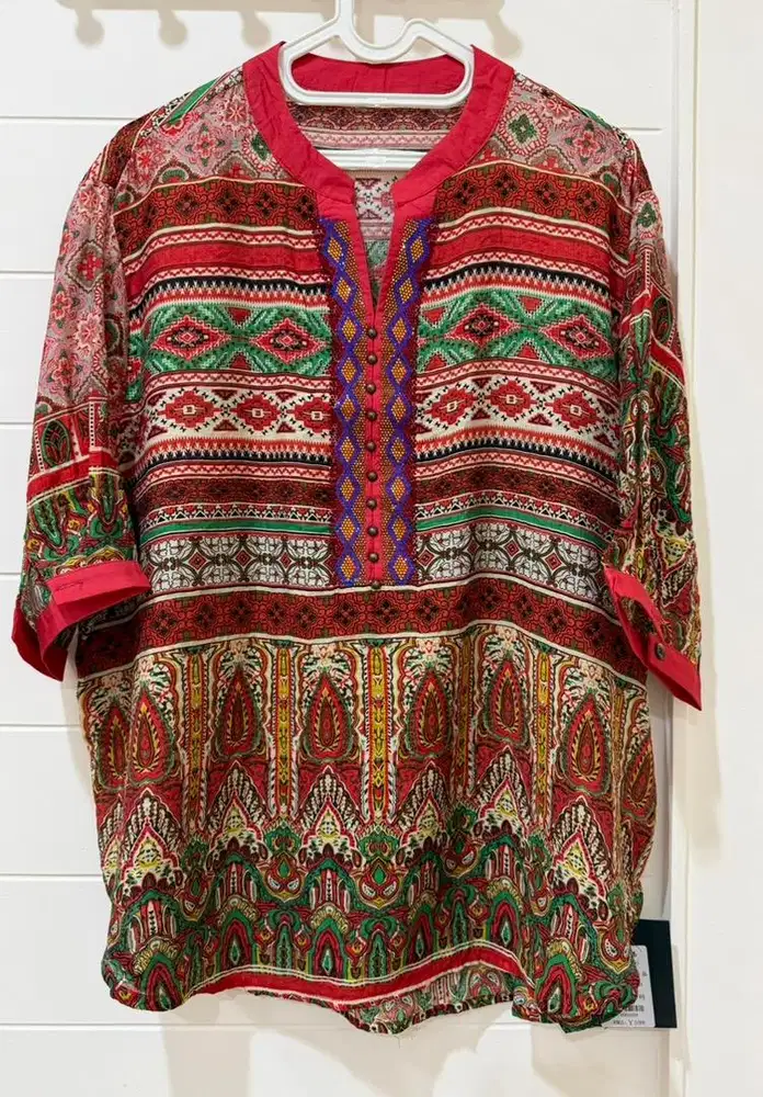 Baju Blouse Wanita Fashion Kekinian Merah