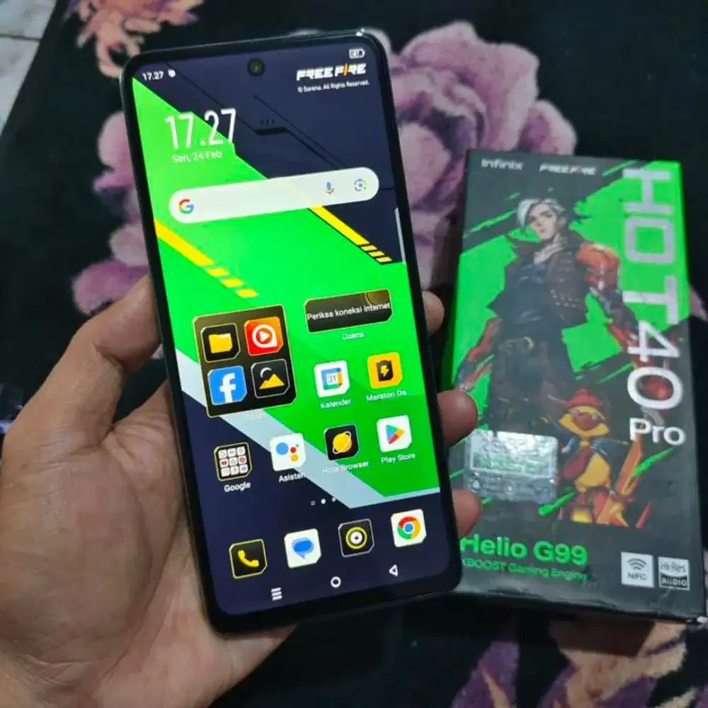 INFINIX Hot 40 Pro (NFC) (RAM 8+8) / 256 Like New Bisa Tukar Tambah