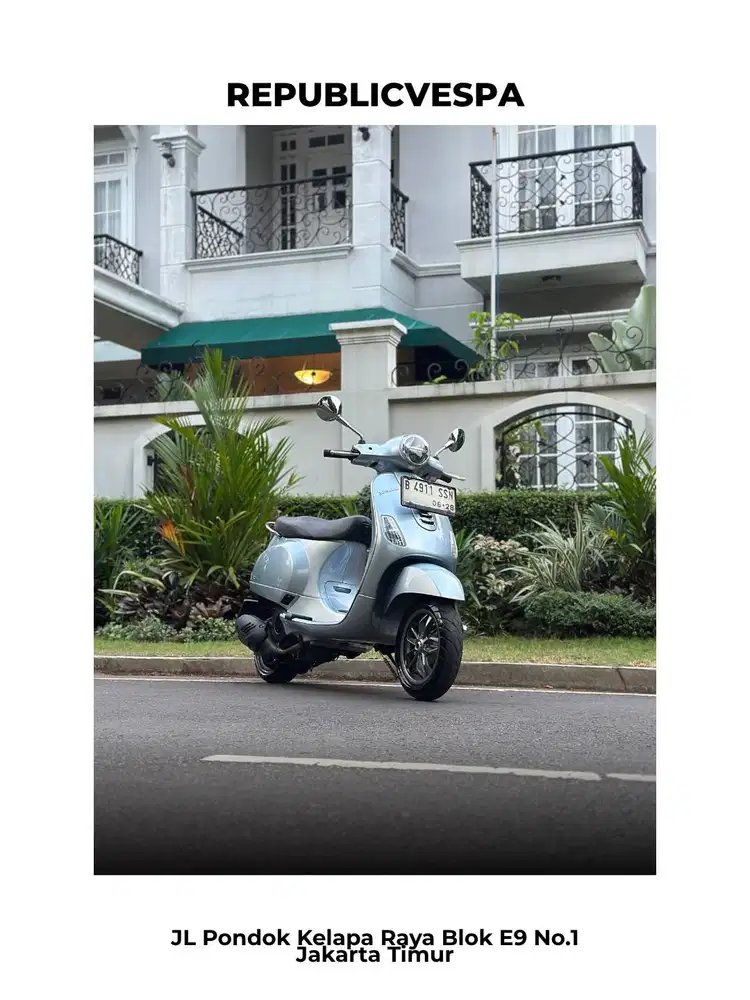 TERMURAH VESPA LX125 IGET FACELIFT TH 2023 WARNA GREY DELICATO