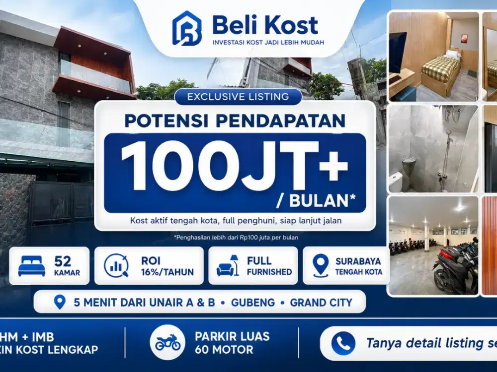DIJUAL CEPAT KOSAN DI SAMBIKEREP SURABAYA