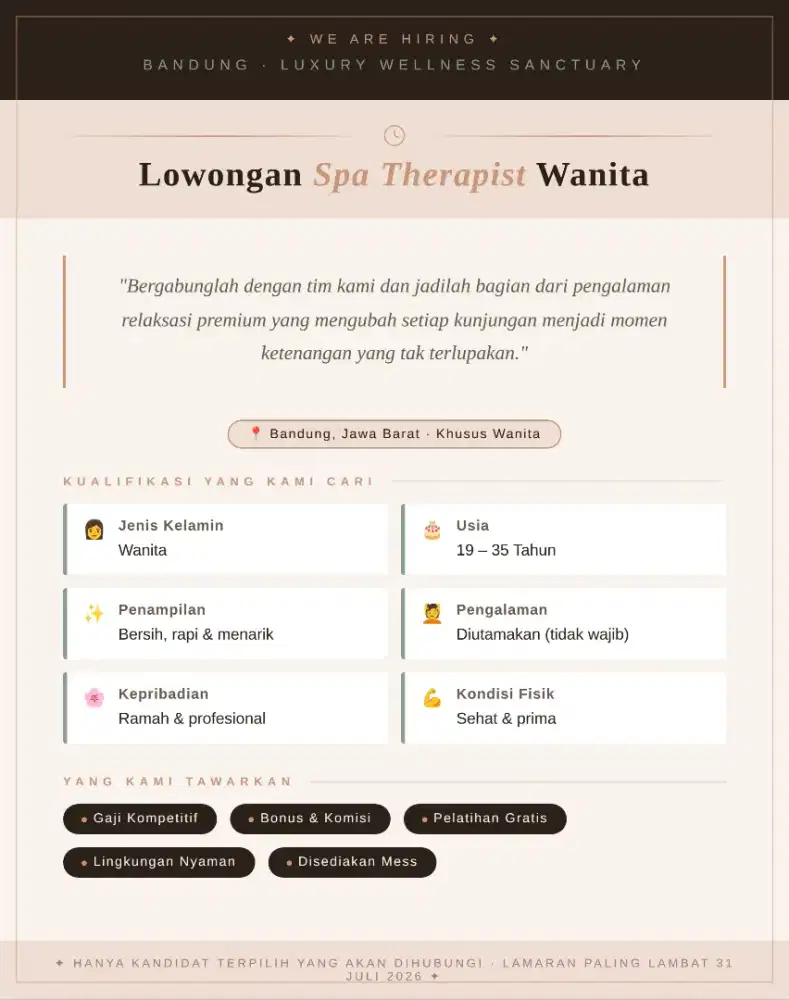 Lowongan Therapist Bandung