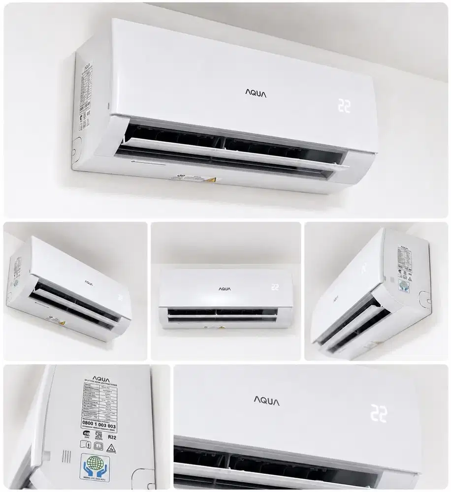 AC AQUA 1/2 PK Inverter Dingin Maksimal Garansi 3 Th Free Pasang