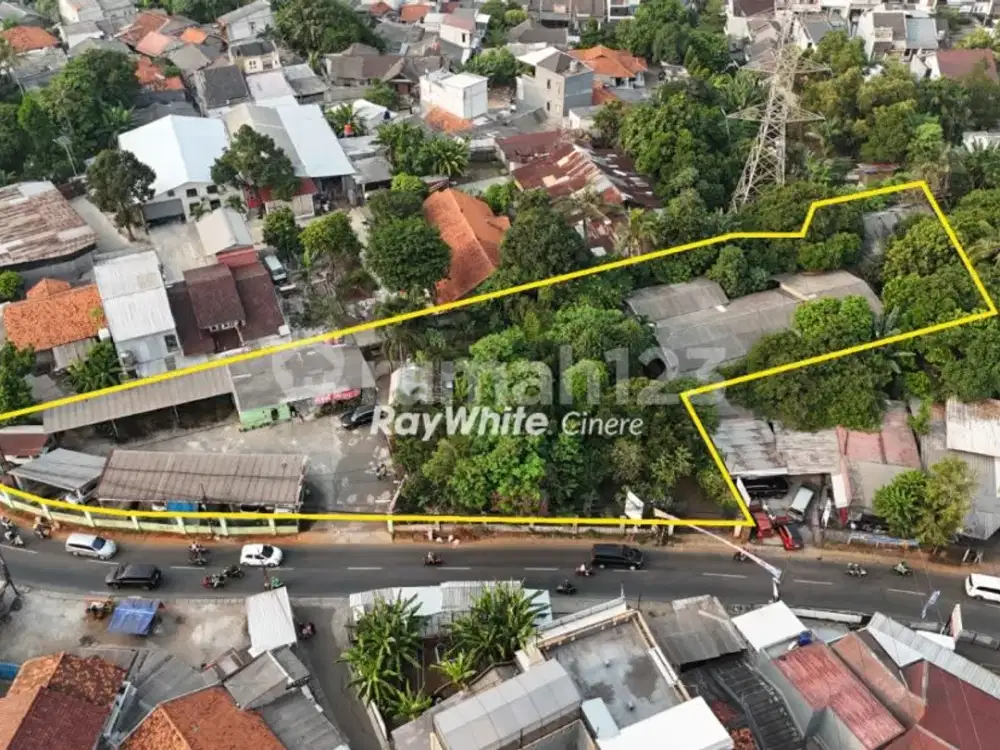 Tanah Posisi Hook Seluas 2780 m2 - di Lokasi Strategis Ciputat